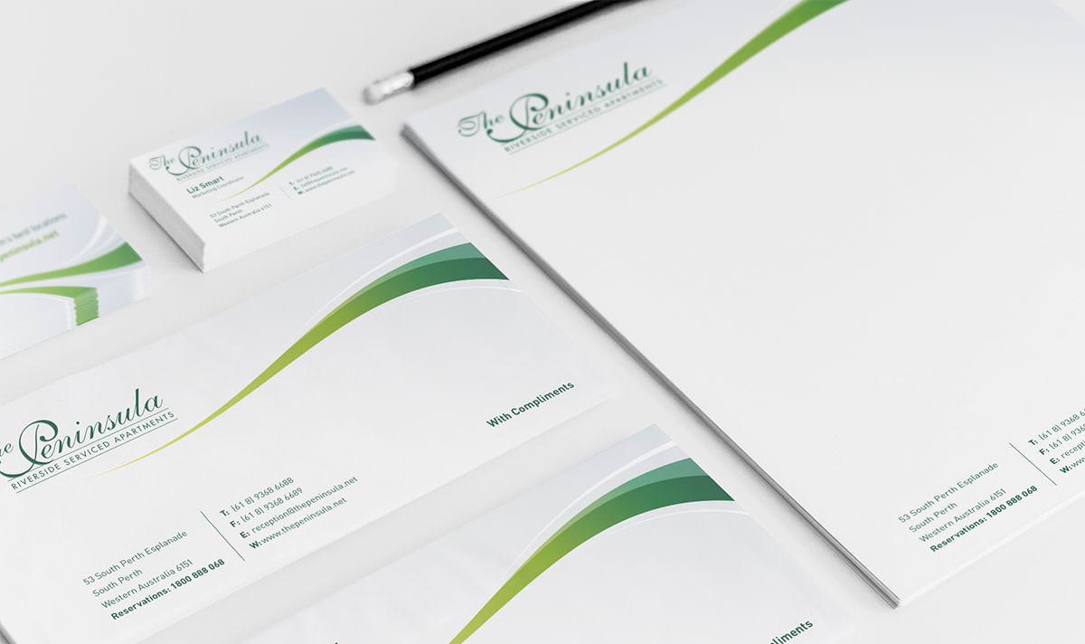 letterhead business card design