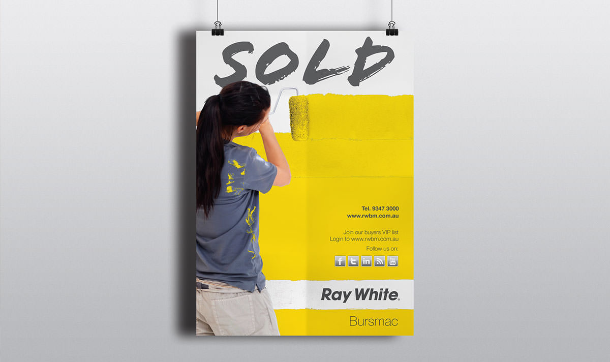 real estate wall sign