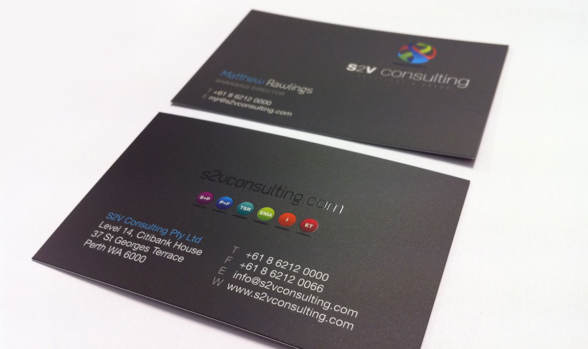 uv varnish business cards