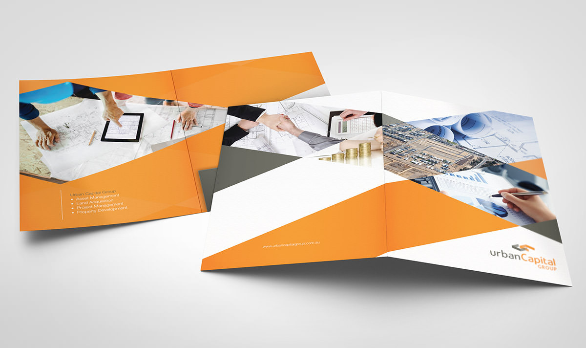 4 page company folder design