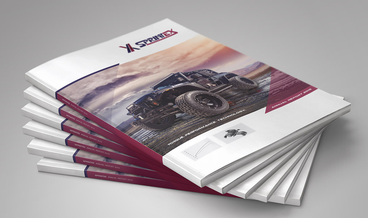 annual report design sprintex