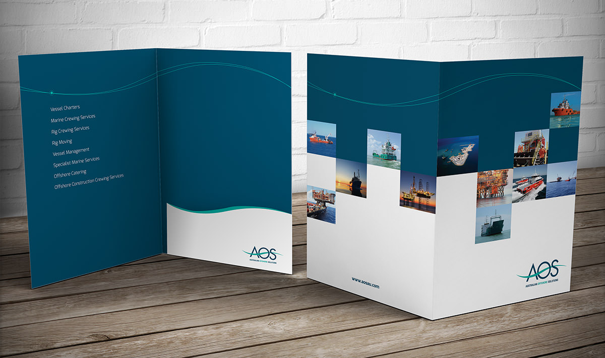 corporate folder 4 page design